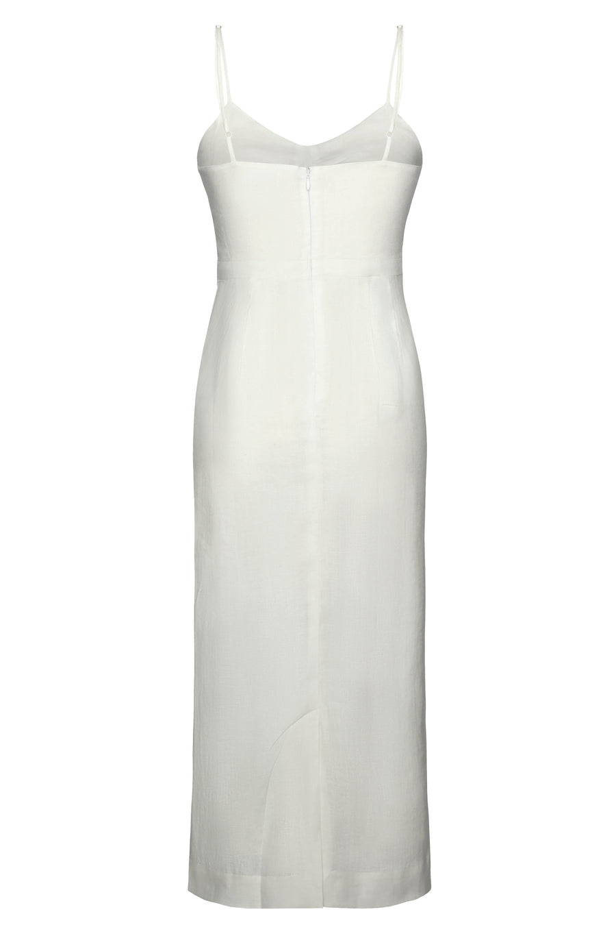 Laura Dress in White Linen