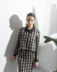Dani X Collar Blouse