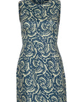 Georgie Dress Tribal Navy Linen