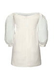 Clementine Dress White Linen