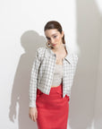 Dani X Collar Blouse
