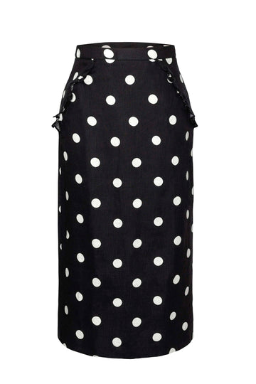Mila Skirt Dots Black