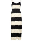 Laura Slip Dress Bold Stripe Silk