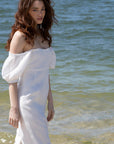 Eliza dress White Linen