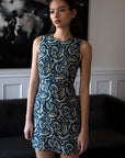 Georgie Dress Tribal Navy Linen