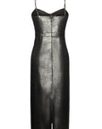 Laura Dress Lurex Linen Black
