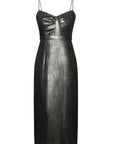 Laura Dress Lurex Linen Black