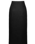 Nicolas Skirt in Black Linen