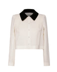 Dani X Collar Blouse Wool