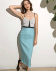 Laura Dress Colorblocked Linen