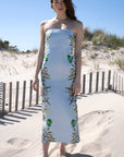 Liza Dress in Blue Limes