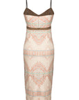 Laura Dress Kilim Linen Natural