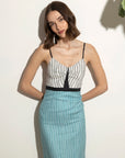 Laura Dress Colorblocked Linen