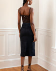 Mila Skirt Black Solid Linen