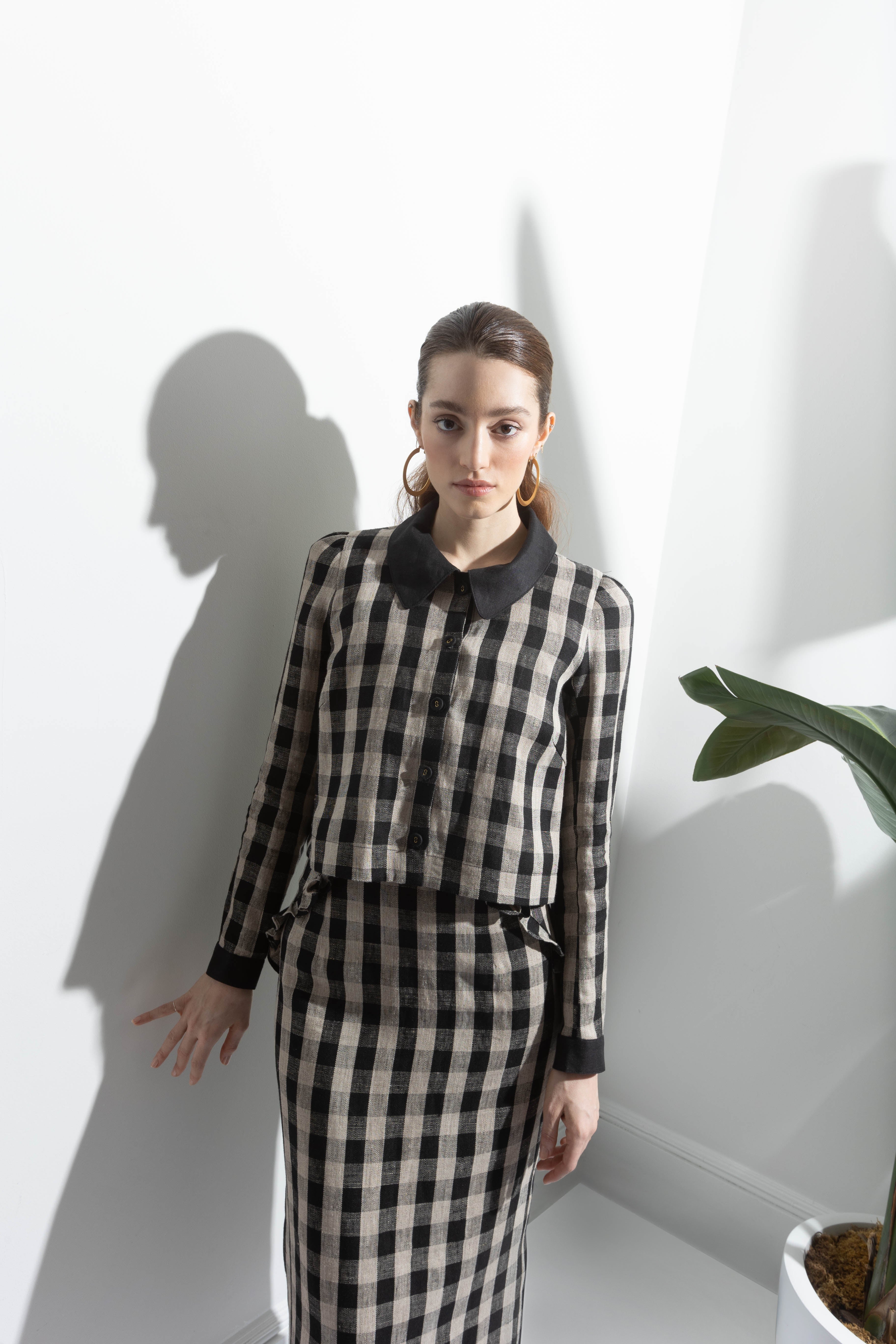 Dani X Collar Blouse