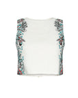 Nicolas Top Mirrored Paisley Linen