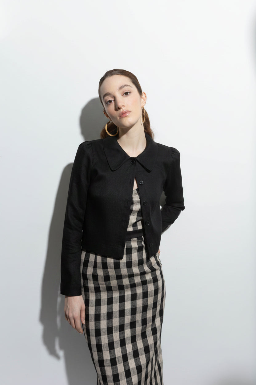 Dani X Collar Blouse