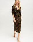 Laura Slip Dress is Dark Paisley