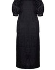 Eliza Dress Black Linen