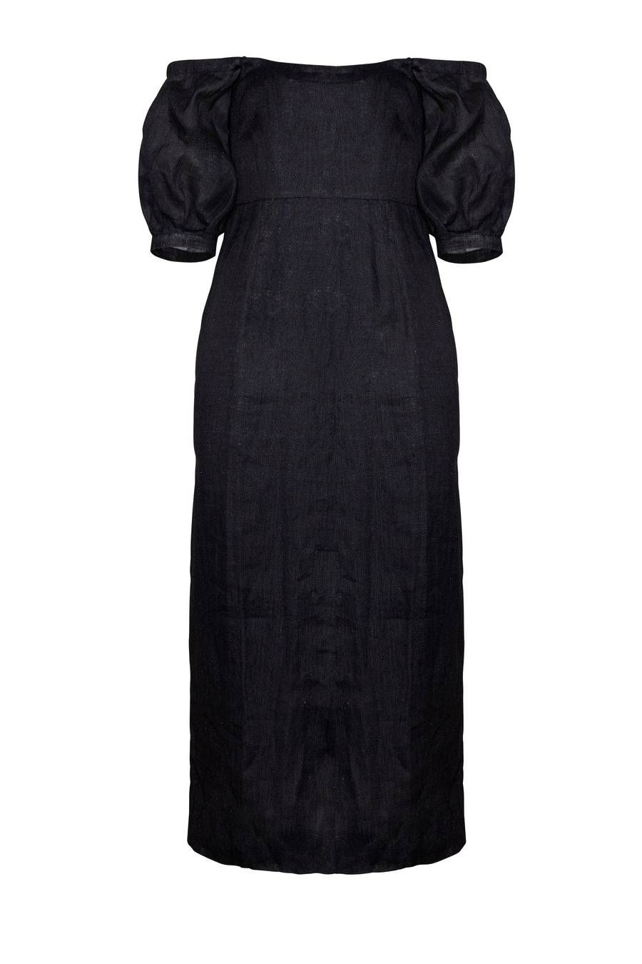 Eliza Dress Black Linen