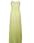 The Céline Dress in Citron Silk Chiffon