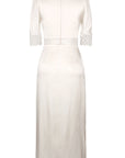 Camille Dress in White Silk