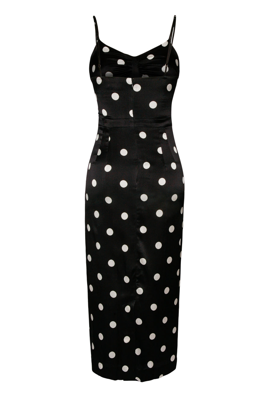 Laura Slip Dress Black Polka Dot