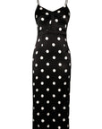 Laura Slip Dress Black Polka Dot