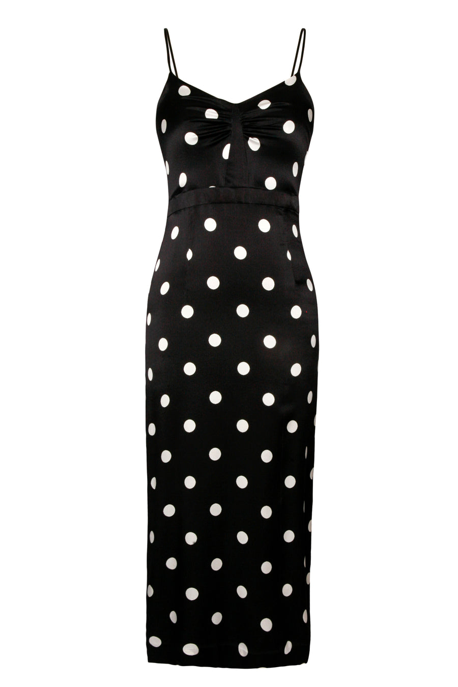 Laura Slip Dress Black Polka Dot