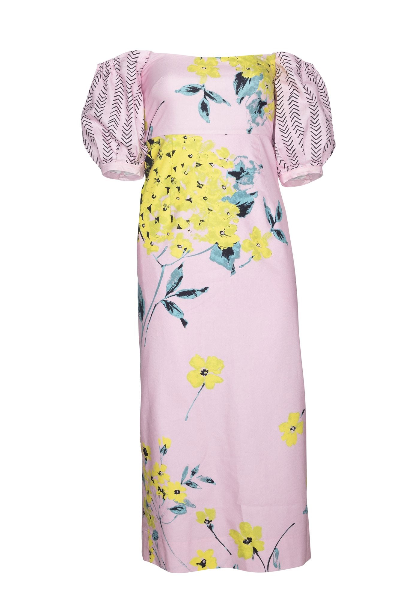 Eliza dress - Bouquets Floral Pink