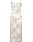 Laura Slip Dress White Polka Dot