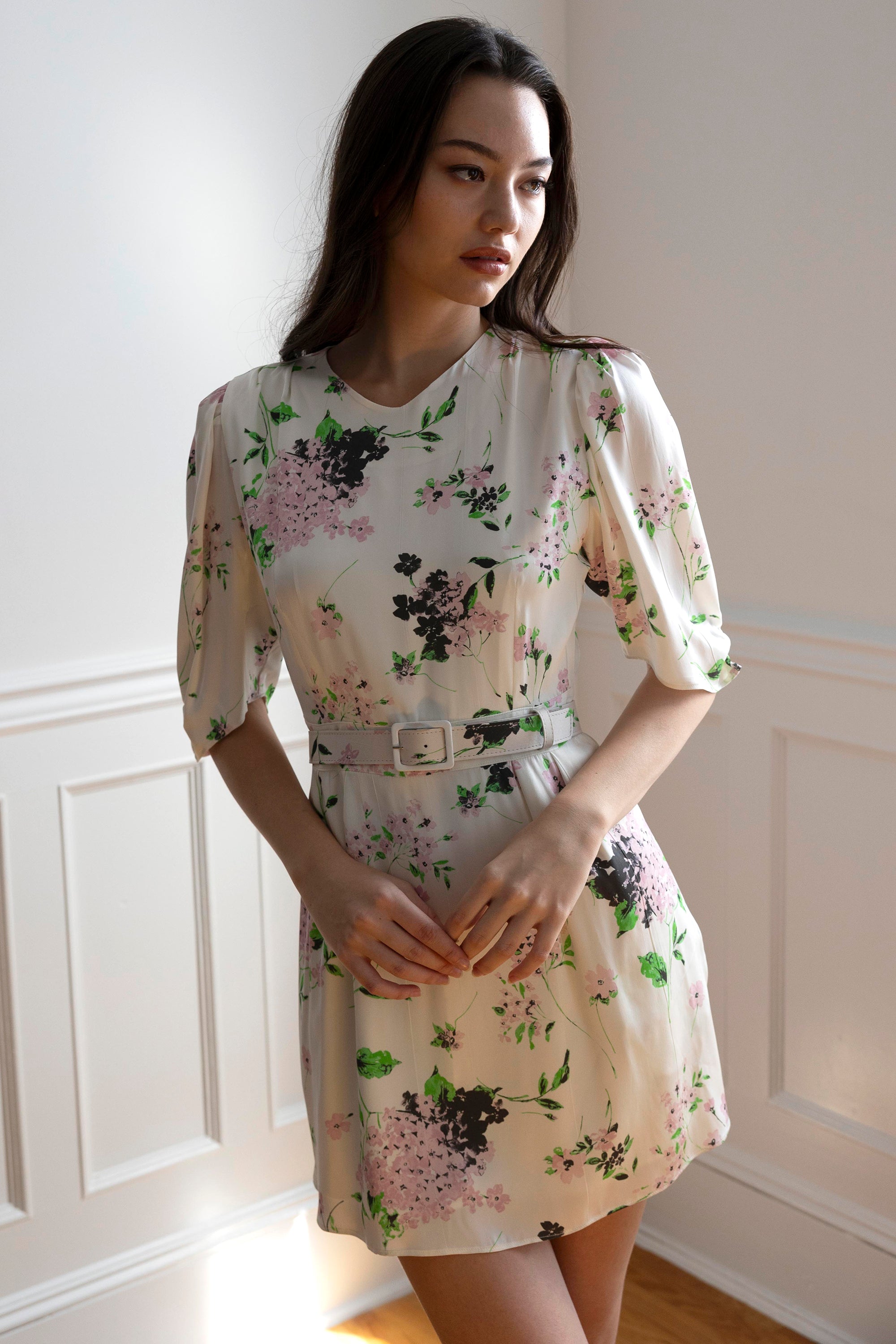 Odille Dress Floral Silk