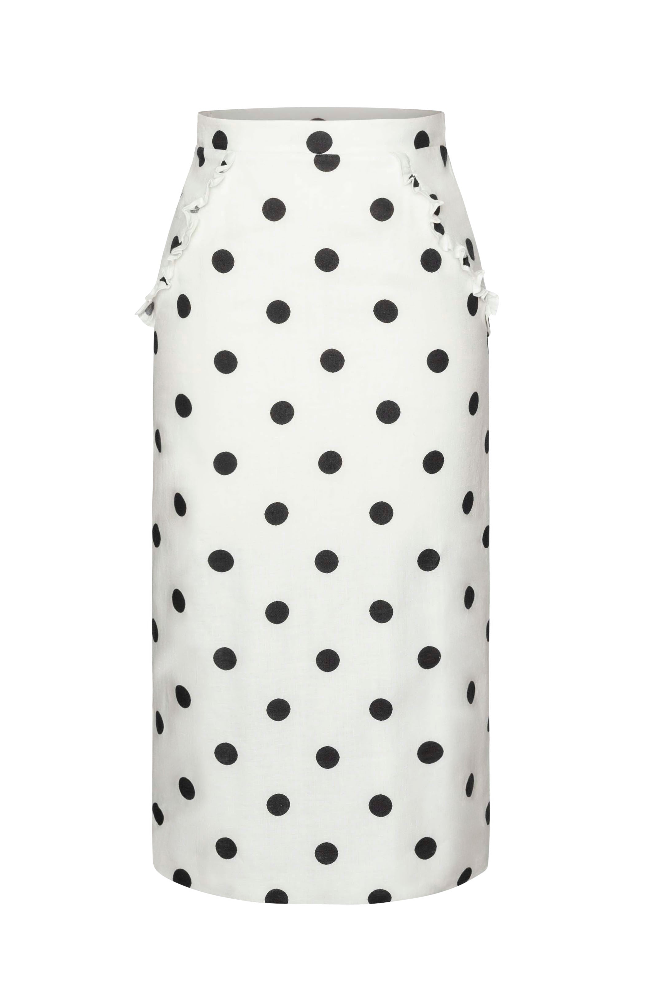 Mila Skirt Dots White