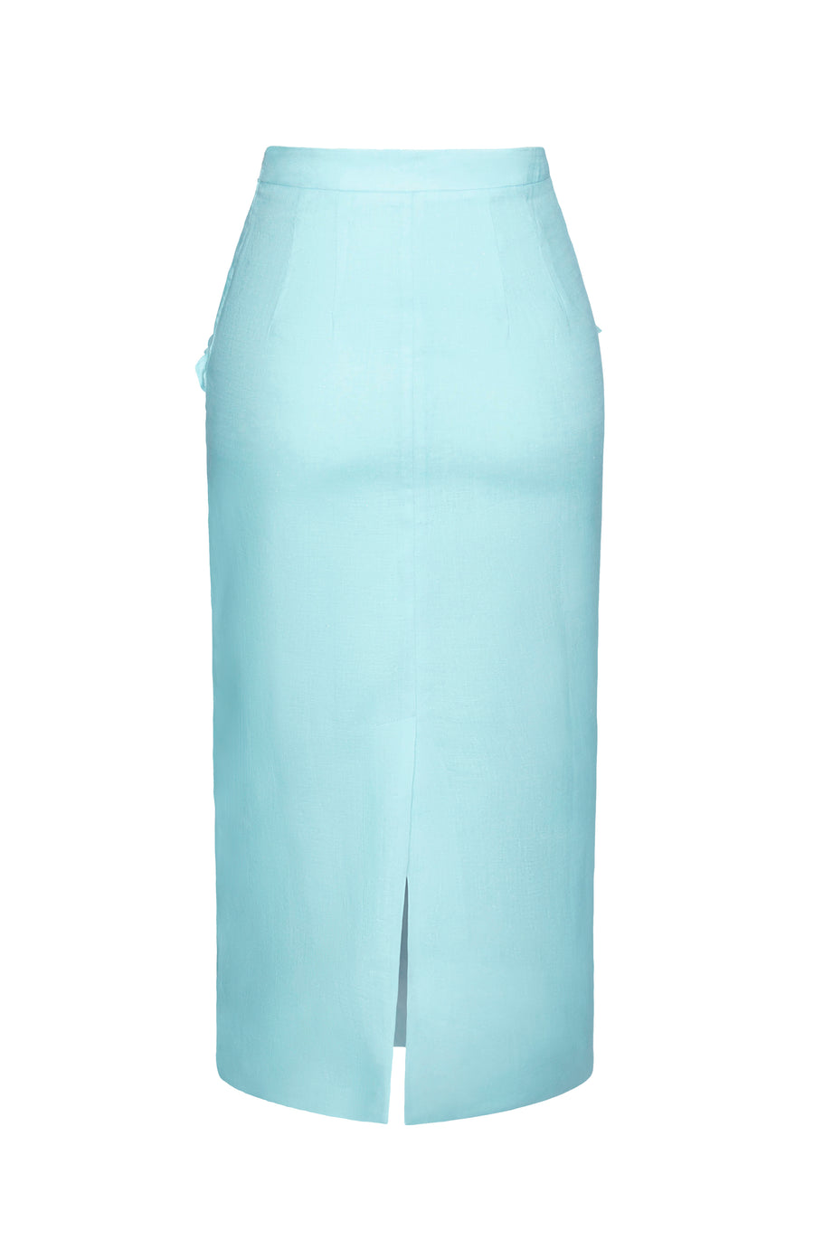 Mila Skirt Aqua Linen