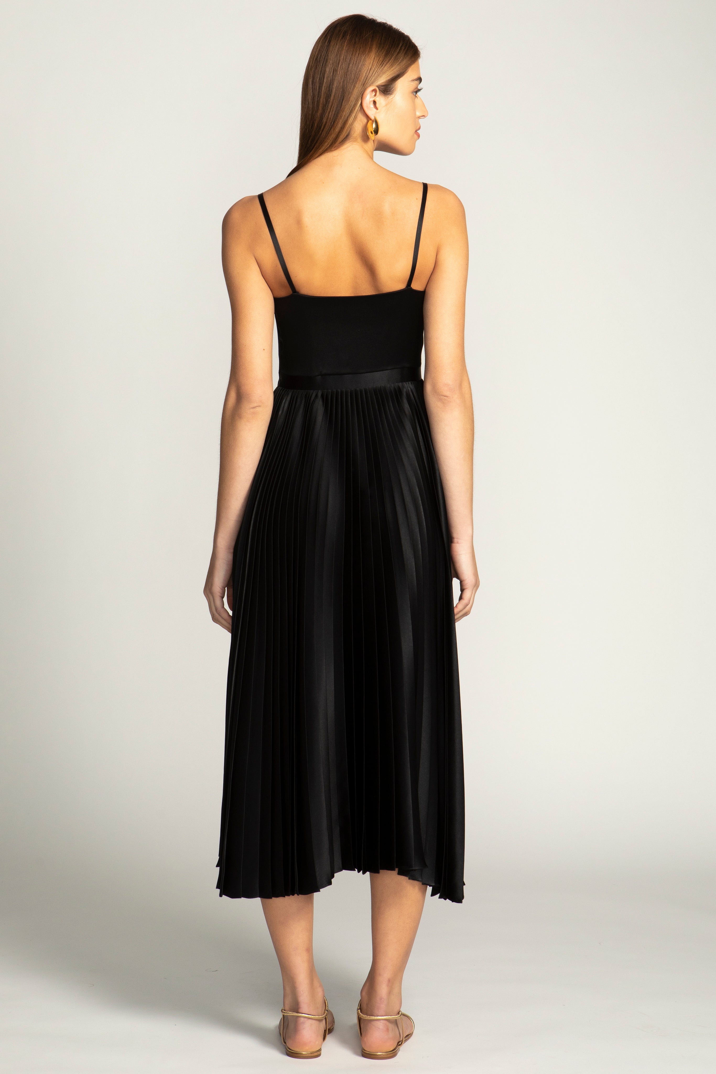 Georgiana Dress Solid Silk