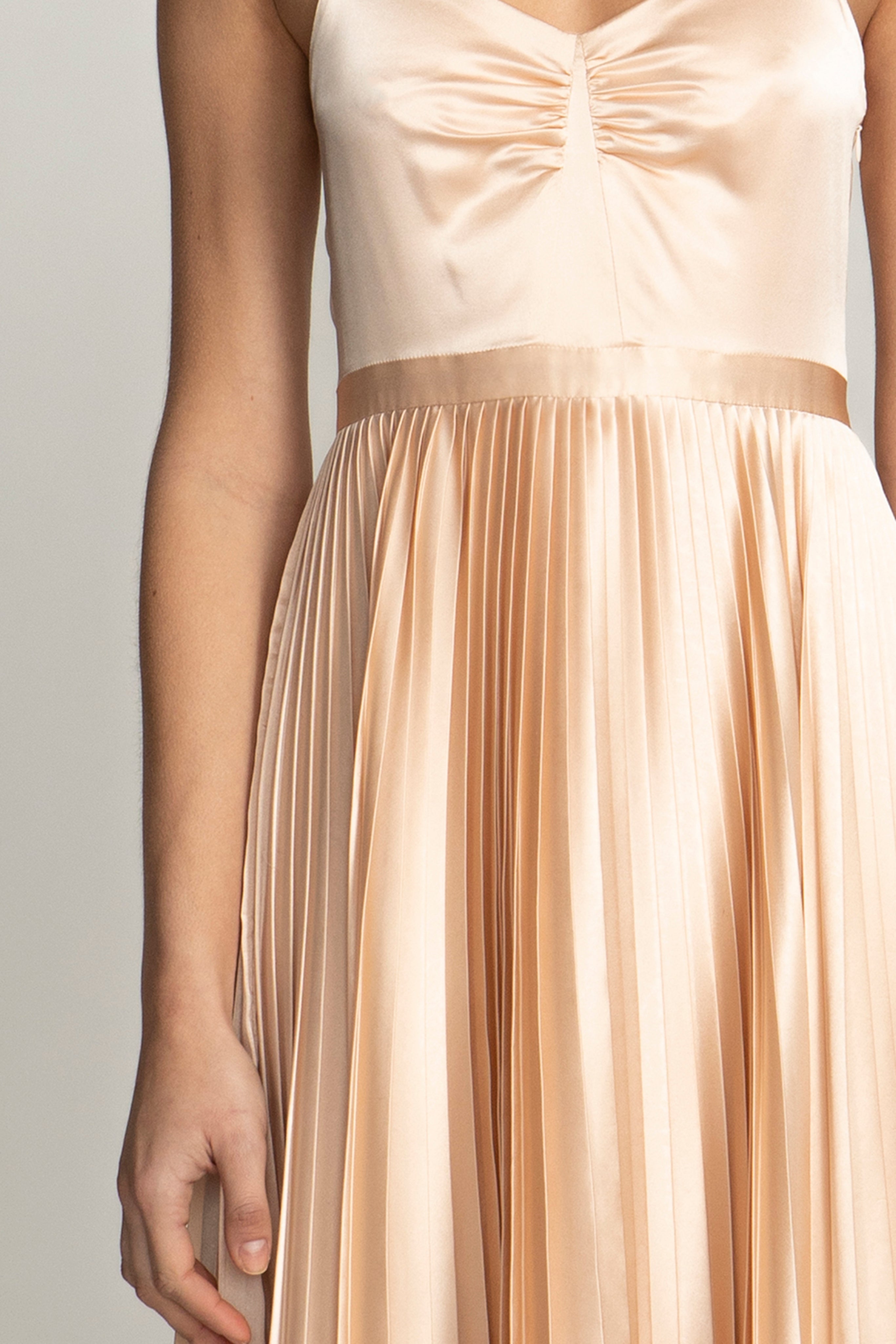 Georgiana Dress Solid Silk