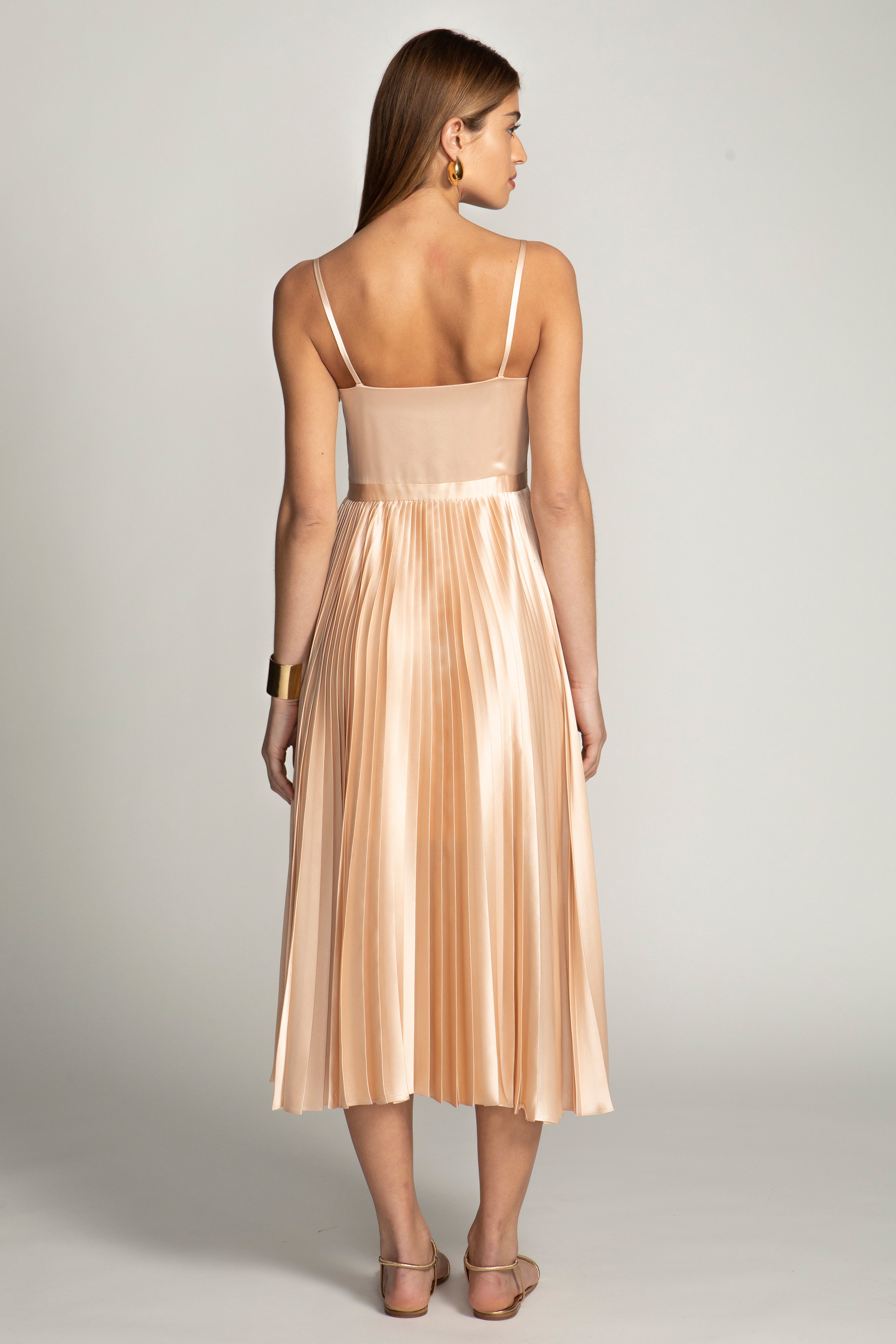Georgiana Dress Solid Silk