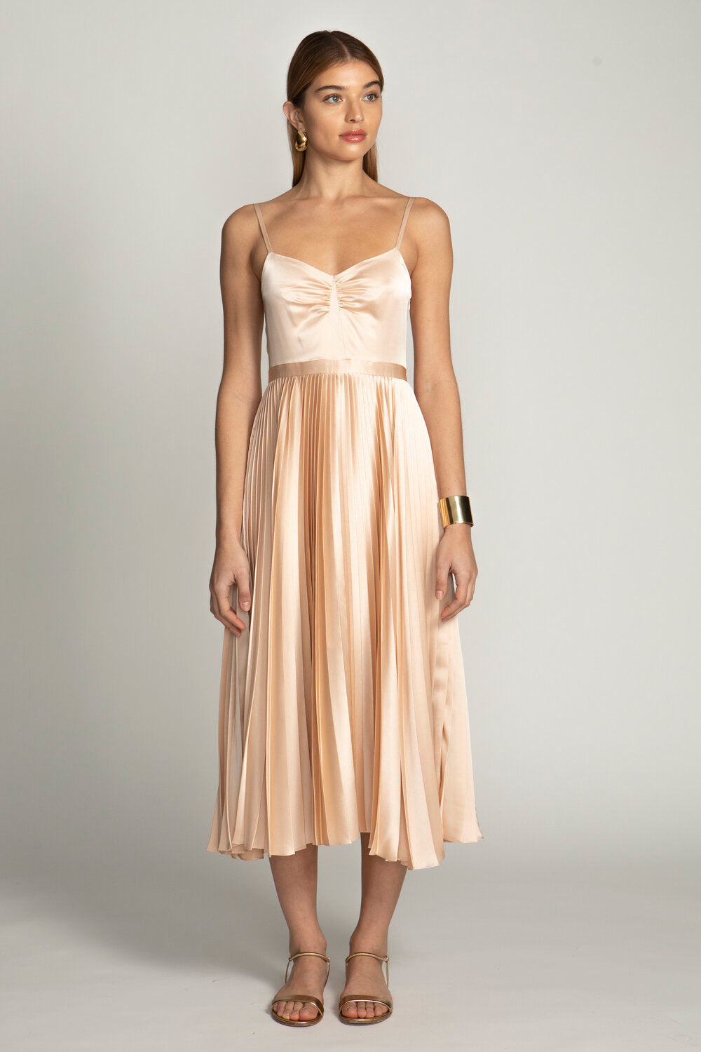 Georgiana Dress Solid Silk