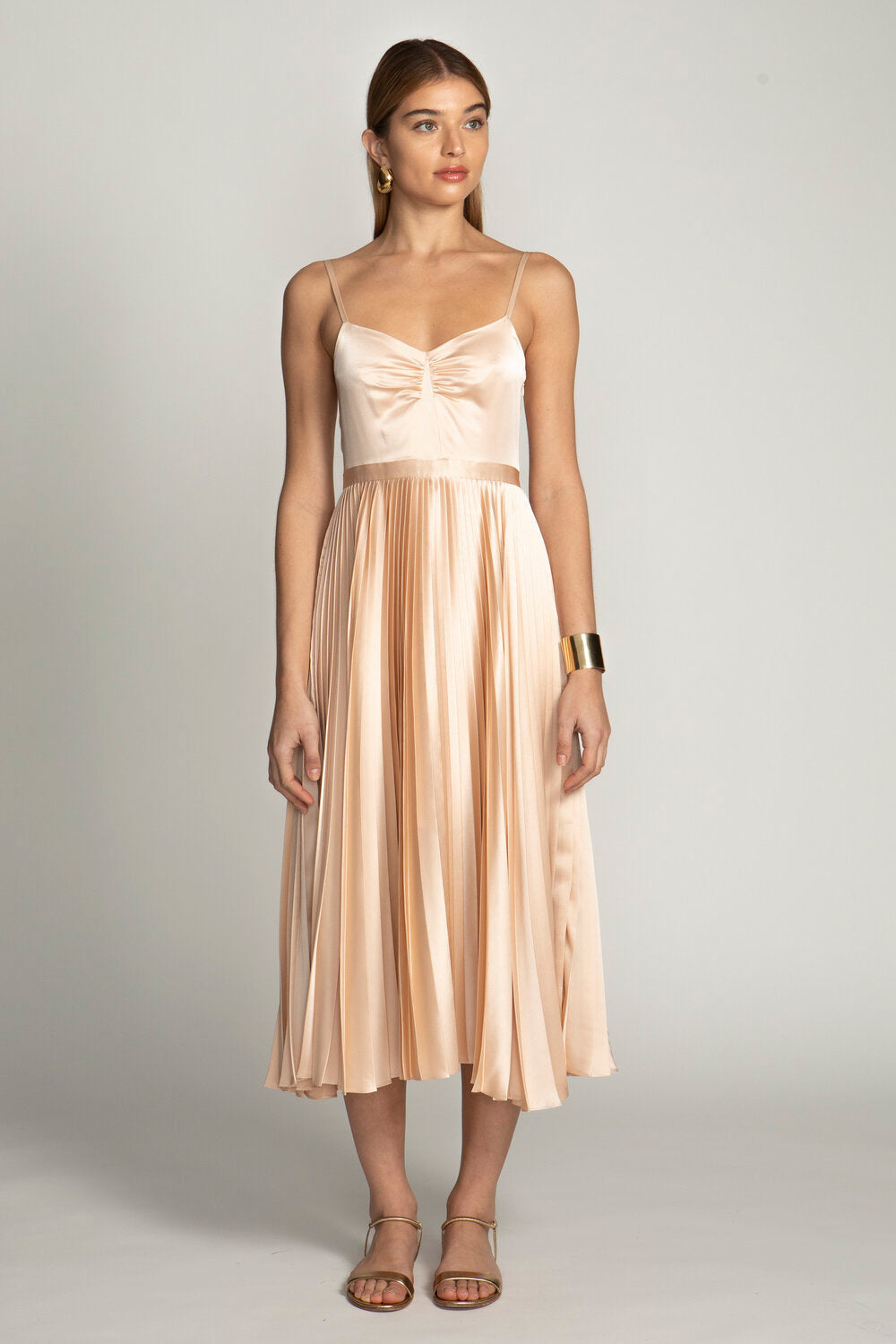 Georgiana Dress Solid Silk