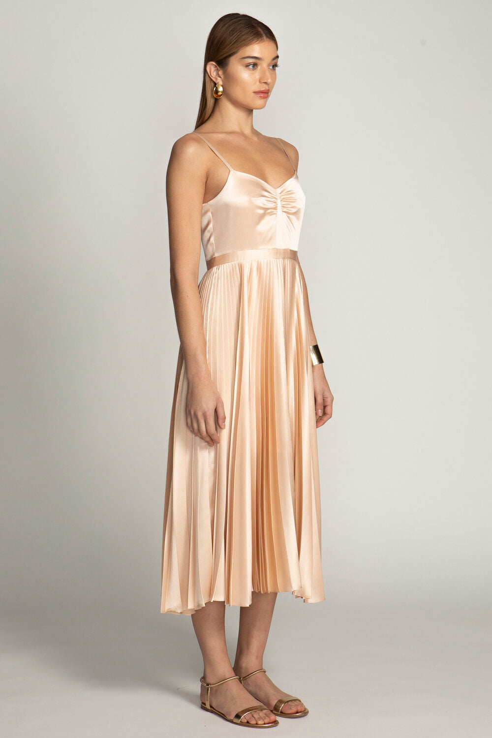 Georgiana Dress Solid Silk