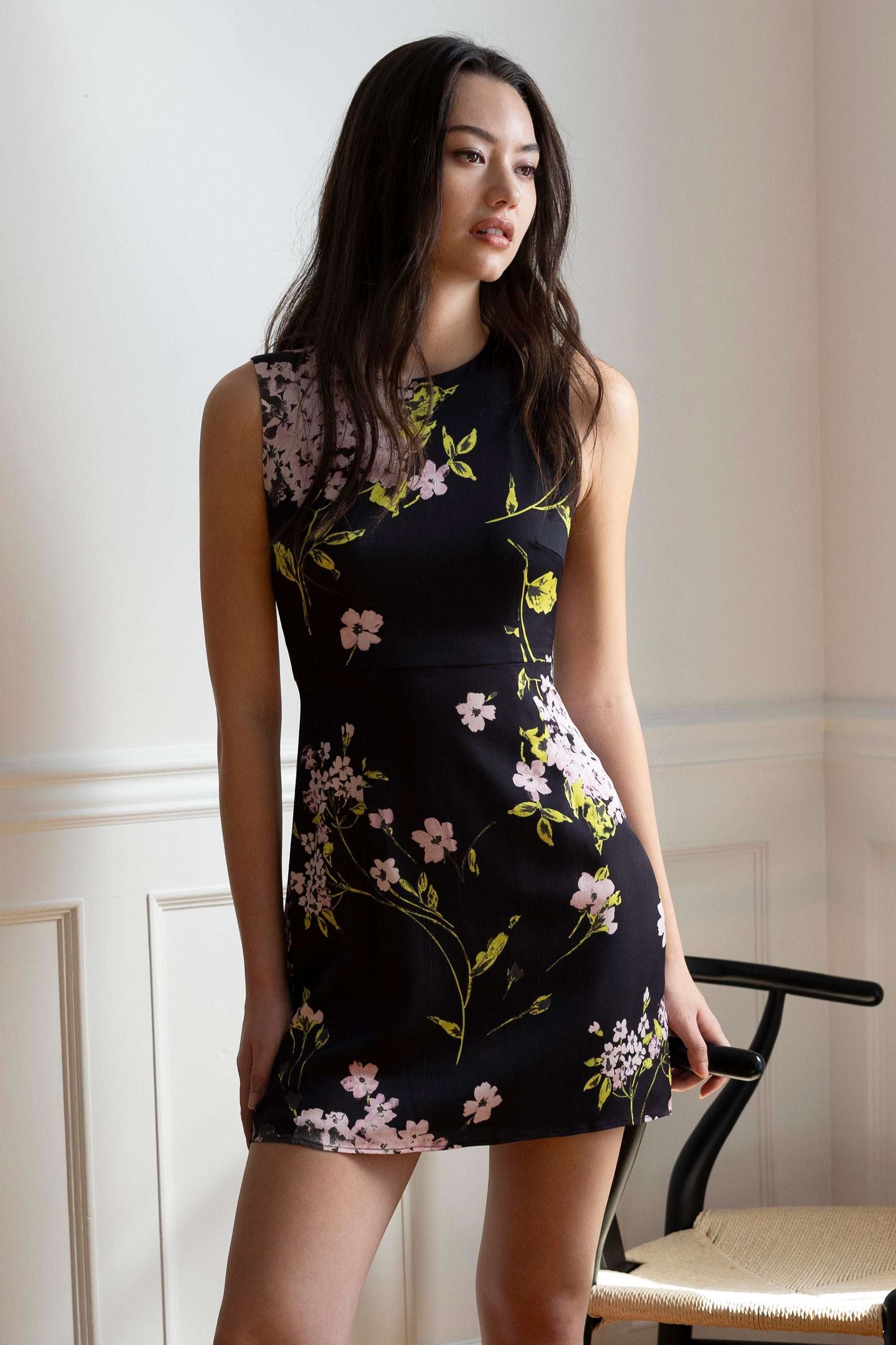 Georgie Dress Black Floral