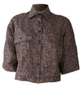 Kimono Sleeve Shirt - Tribal Tan Black