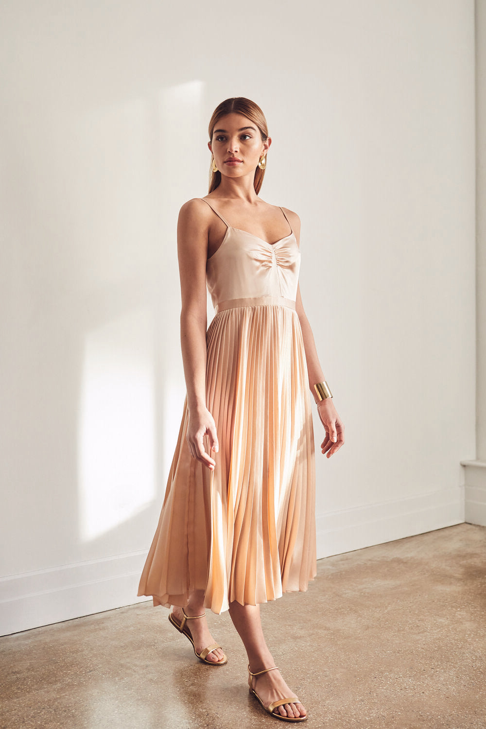 Georgiana Dress Solid Silk