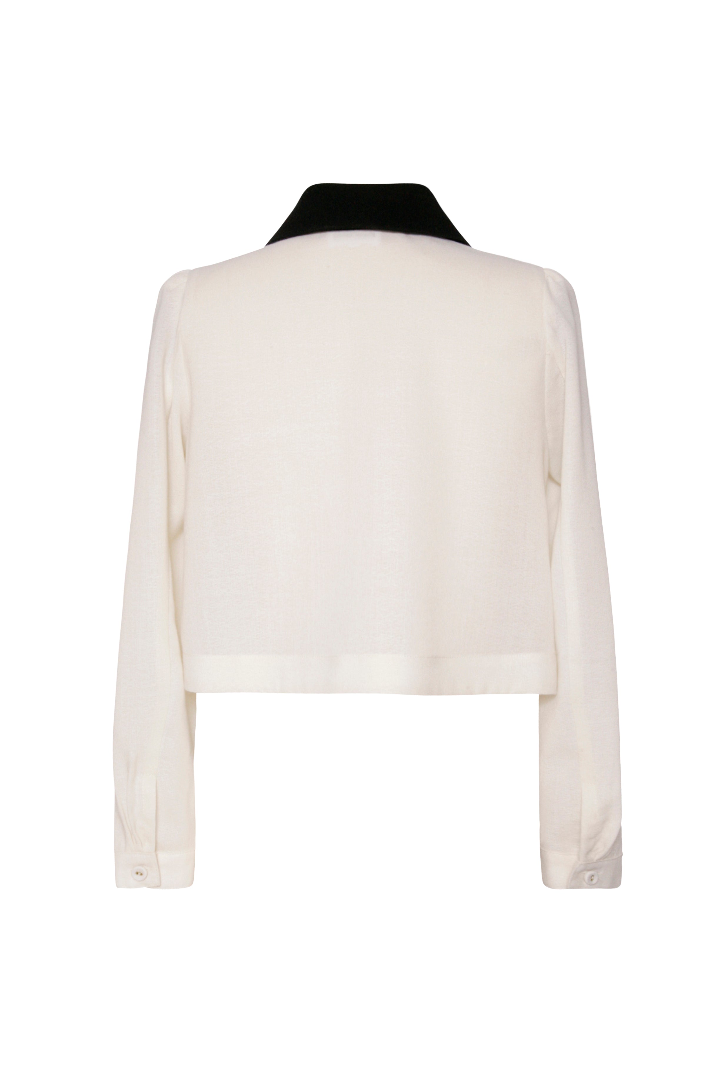 Dani X Collar Blouse Wool