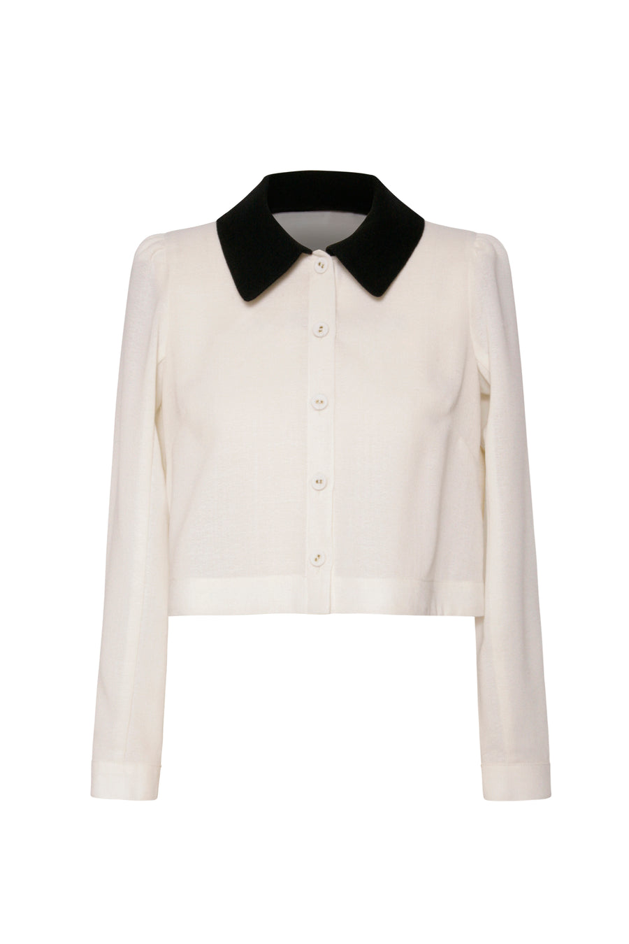 Dani X Collar Blouse Wool