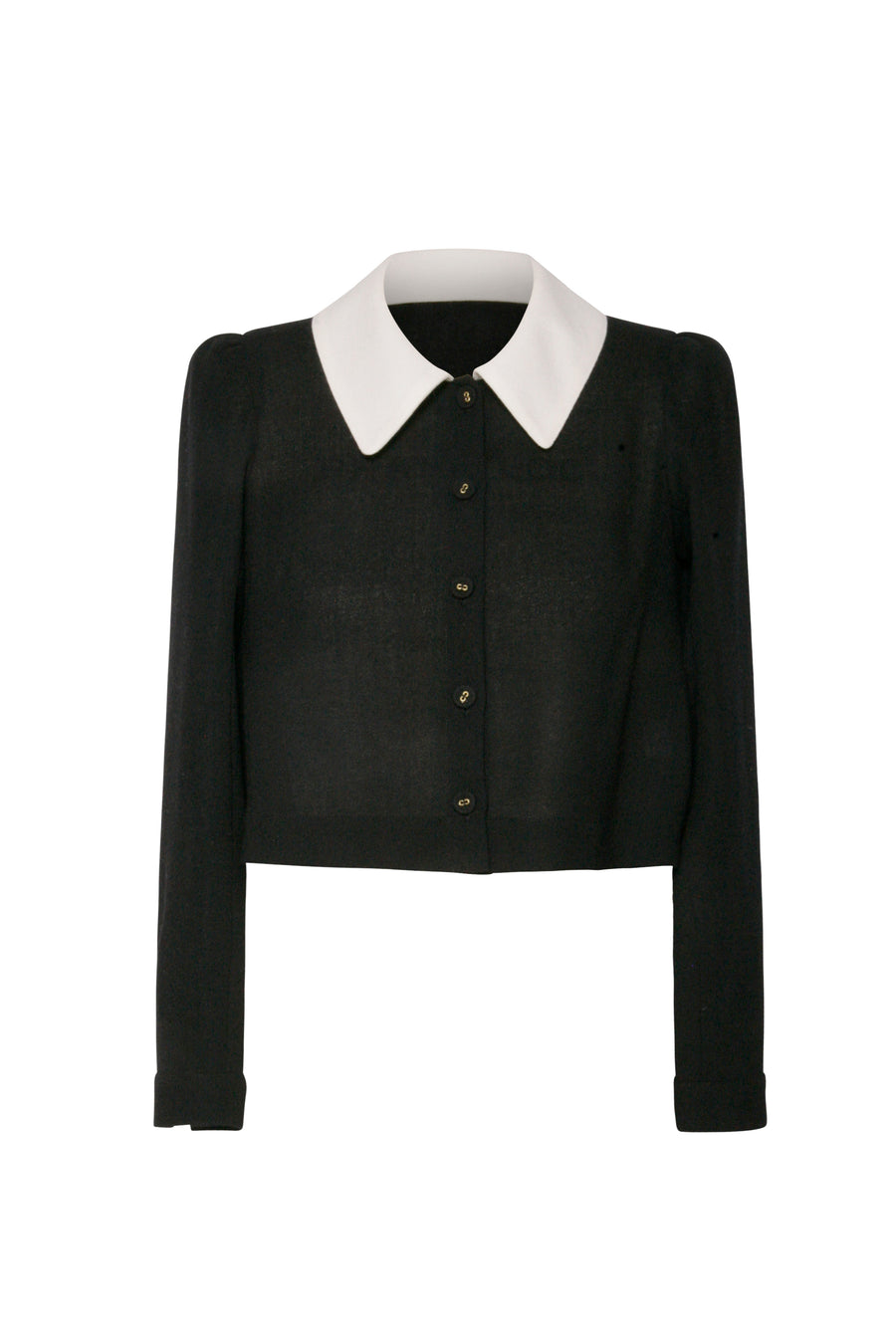 Dani X Collar Blouse Wool