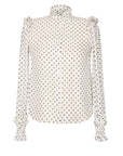 Cosette Blouse White Polka Dot