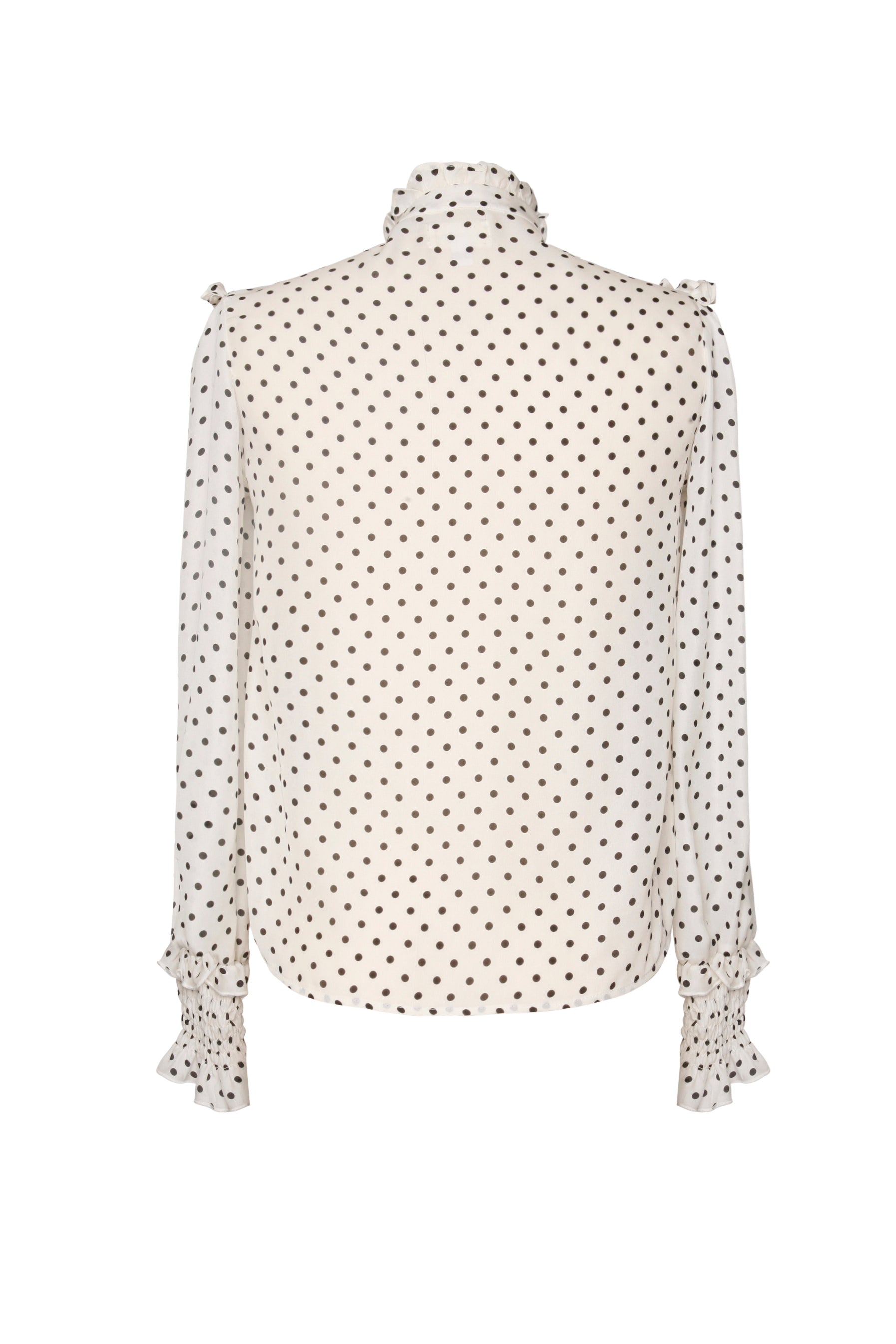 Cosette Blouse White Polka Dot
