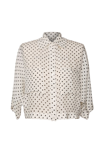 Kimono Blouse White Dot