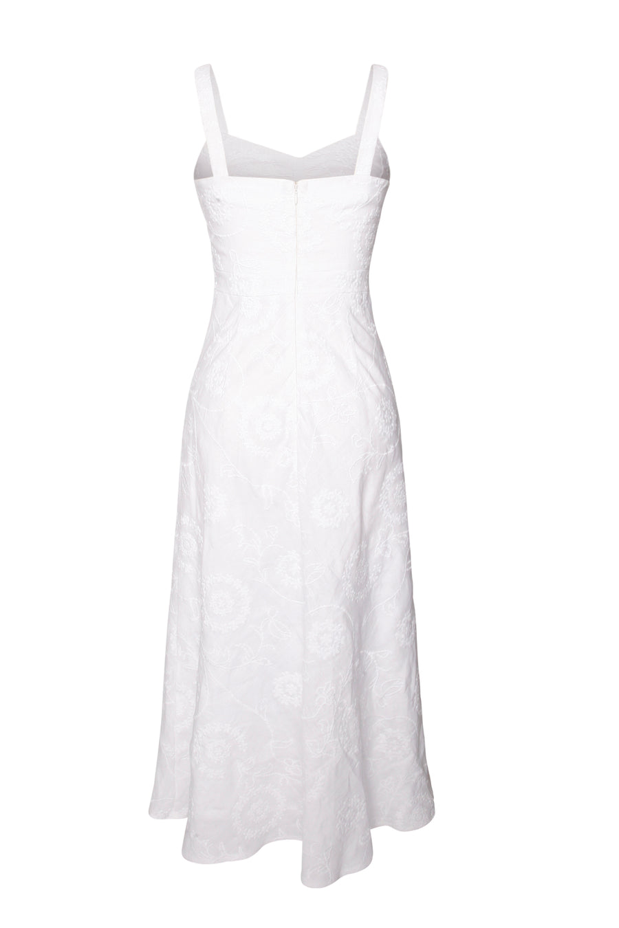 Sophie Dress in Embroidered Linen